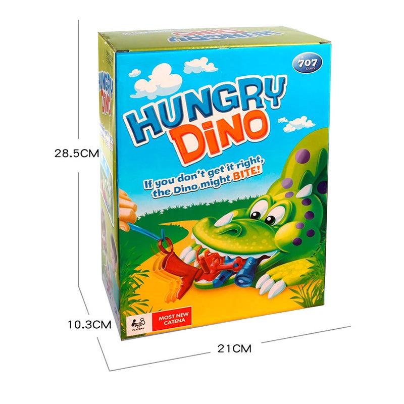Puzzle Dinosaur Dinner Game Trick Feeding Dinosaur Tabletop Board Game Parent-Youngsters Interactive Toy Birthday Gift