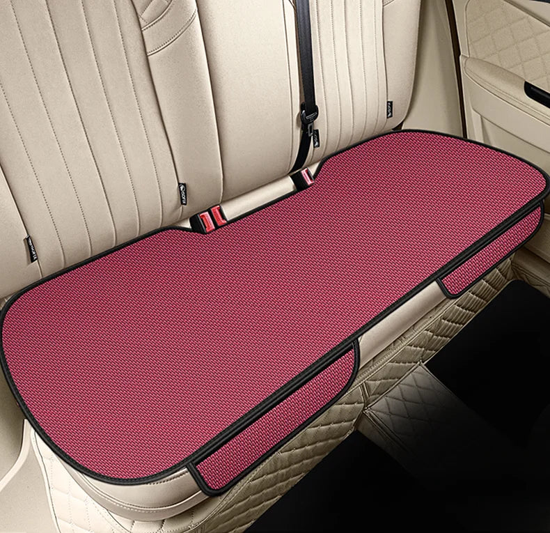 Breathable Ice Silk Car Seat Cushion Non-slip and Wear-resistant Solid Color Ice Silk Car Seat Cover, Universal Fit Most Cars