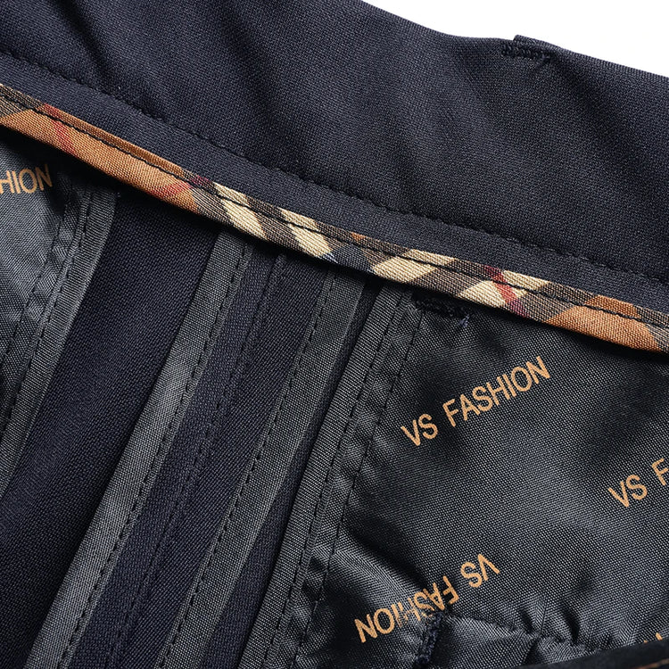 Mens Thin Stretch Straight Summer Pants Silky No-Iron Fabric