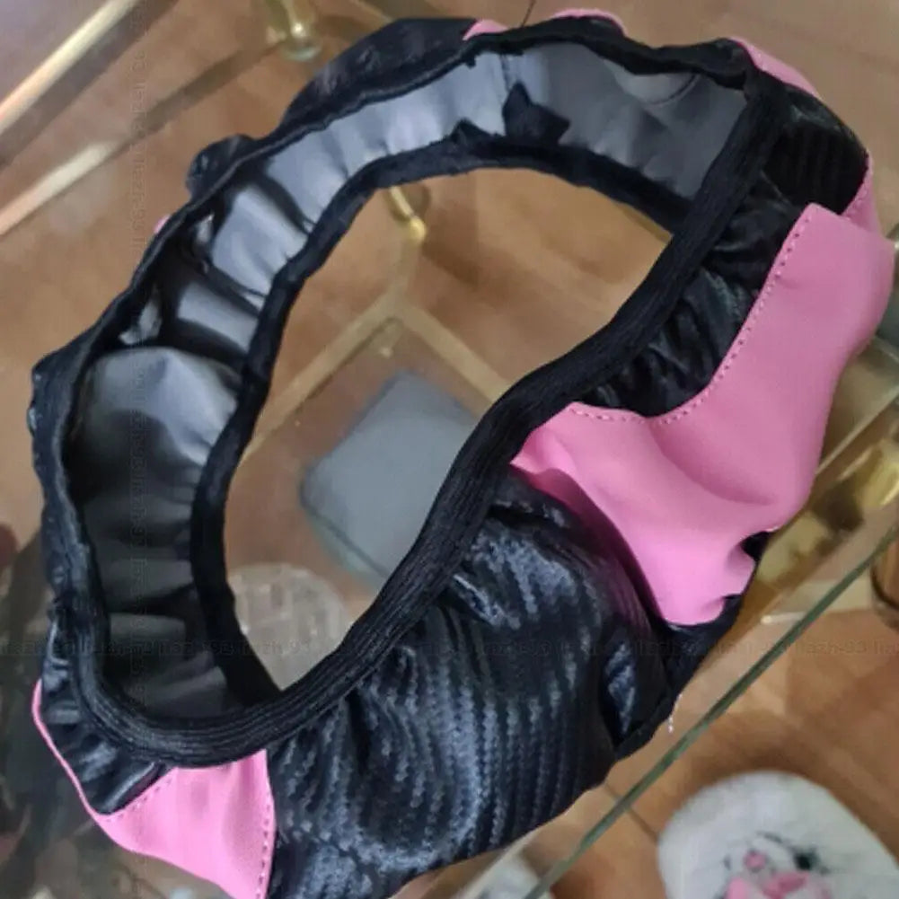 Universal Leather Car Steering Wheel Cover For Renault Megane 2/3 Captur Clio Scenic Duster Kudjar Triber Auto Accessories