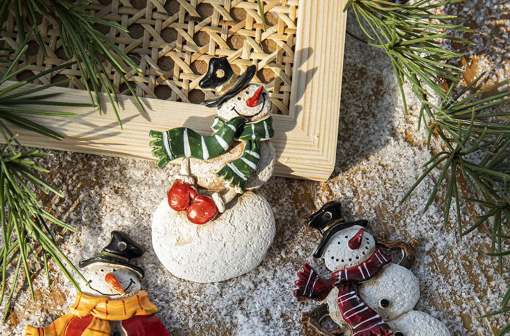 Christmas Resin Tree Decorations Santa Snowman Angel Pendant Ornament DIY Kids Toys Noel Navidad Kerst 2023