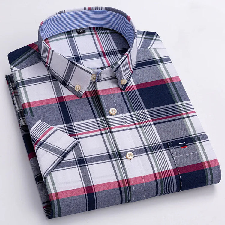 mens oxford short sleeve shirt