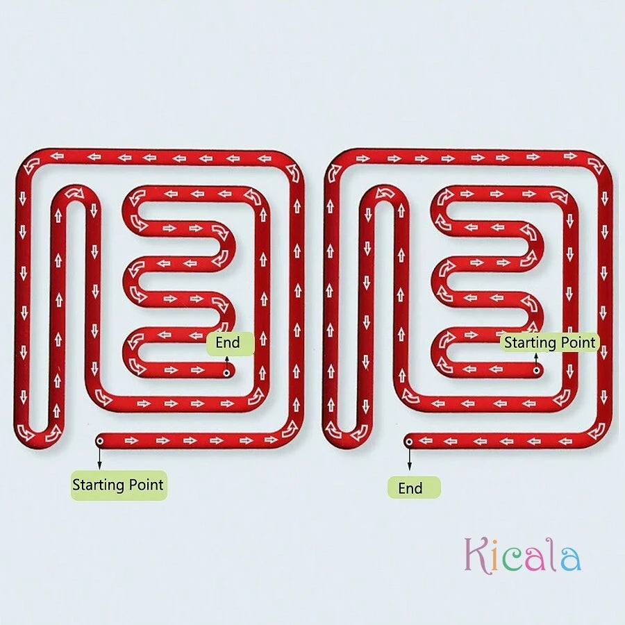 Children Left Right Brain Puzzle Toy Pen Movement Trajectory Control Training Hand Brain Coordination Wooden Educational Toys