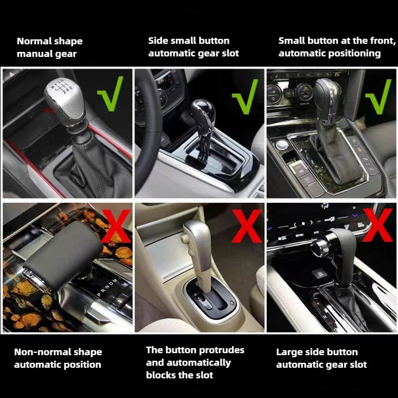 High Quality Car Shift Handle Cover PU Leather Non-slip Wear-resistant Universal Car Automatic Gear Sheath Car Decoration