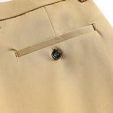 Mens Thin Stretch Straight Summer Pants Silky No-Iron Fabric