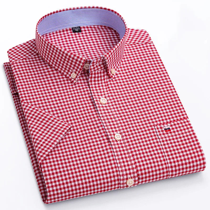 mens oxford short sleeve shirt