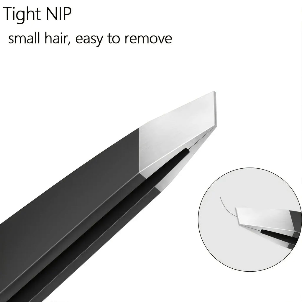 Tweezers Set 3-4pcs Premium Stainless Steel Eyebrow Precision Sharp Tip Tweezers for Body Ingrown and Facial Hair Removal