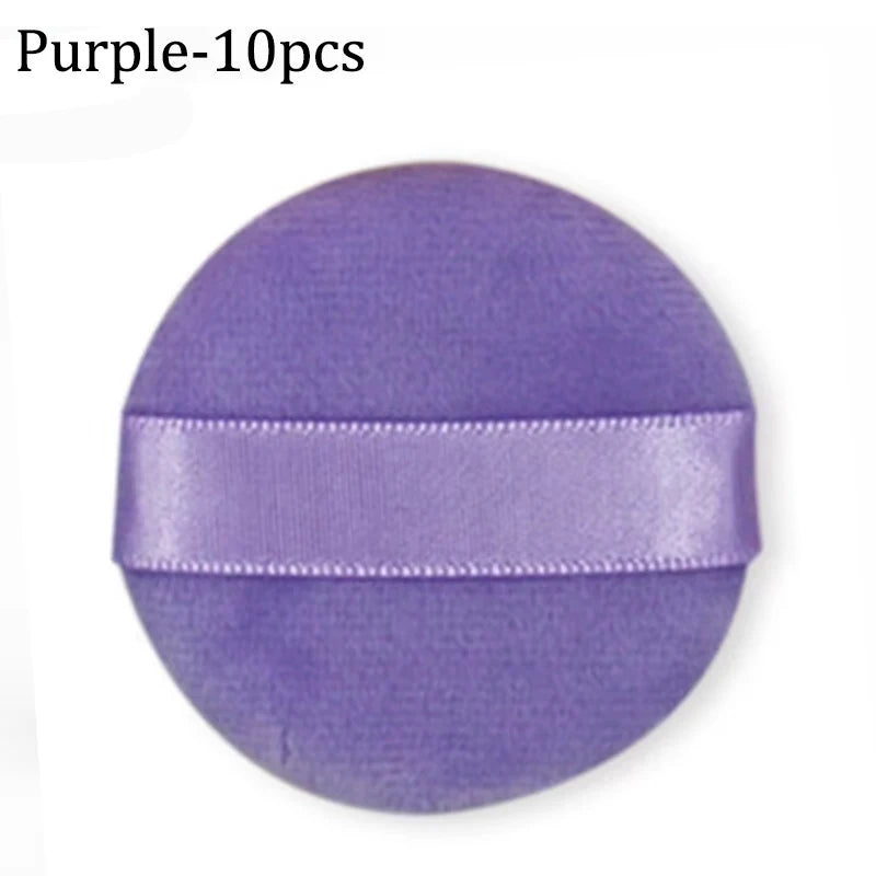 5/10Pcs Soft Velvet Makeup Sponge Loose Powder Cosmetic Puff Double-sided Face Makeup Sponge Concealer Wet Dry Makeup Tools