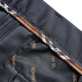 Mens Thin Stretch Straight Summer Pants Silky No-Iron Fabric