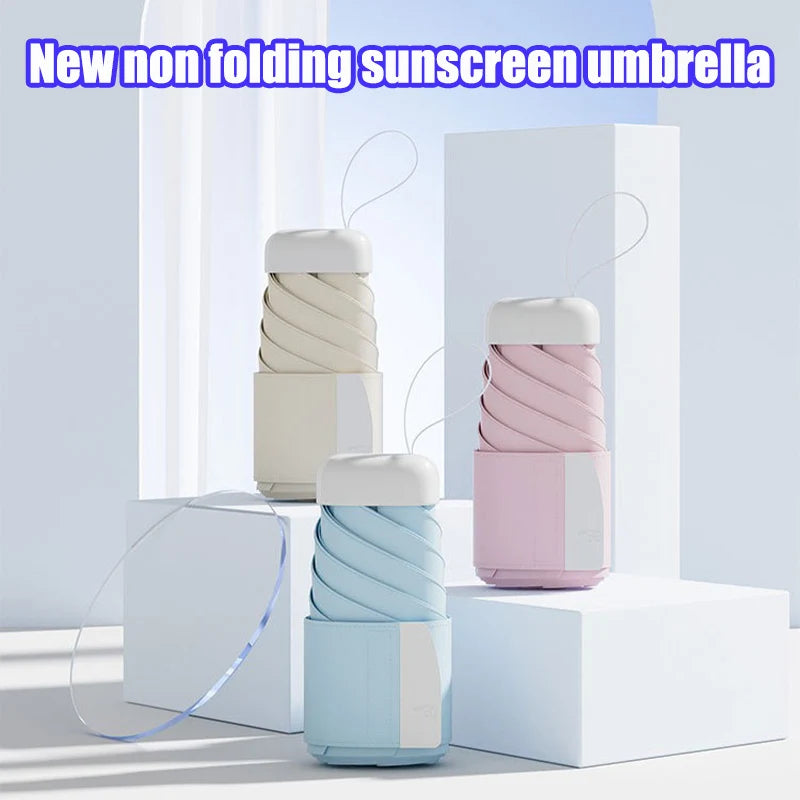 Mini Card Umbrella Sun Umbrella Women's Sunshade Sun Protection Dual-use UV Protection Compact Portable Folding Pocket Umbrella