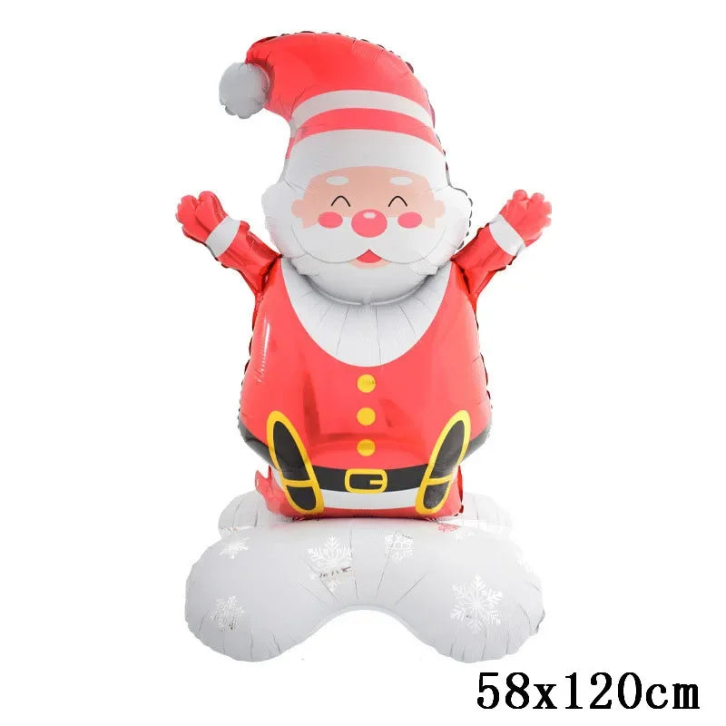 Christmas Decorations 2024 Balloon Santa Claus Snowman Xmas Tree Balloon Christmas Party Home Decor Navidad Natal New Year