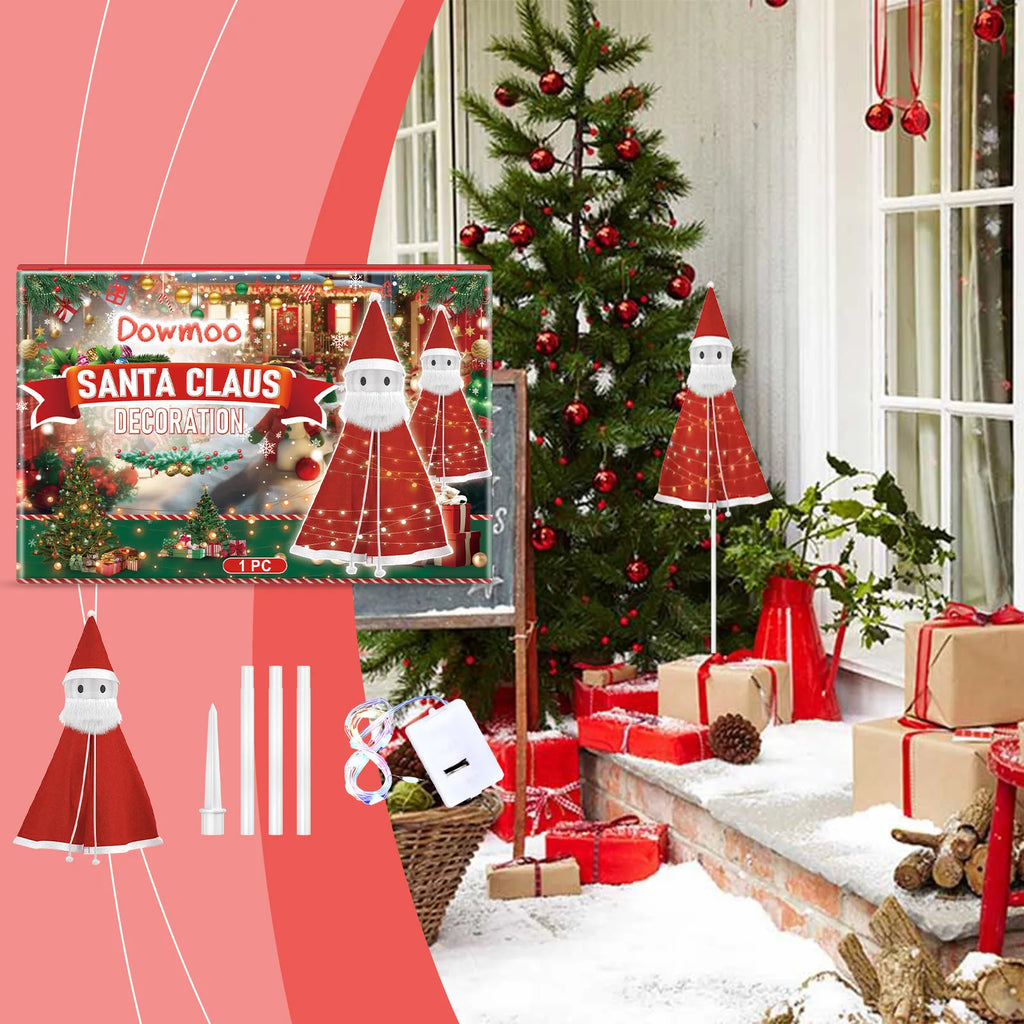 Christmas Santa Claus Decorations Fun Ornaments for Festive Atmosphere Detachable Lightweight Playful Toys