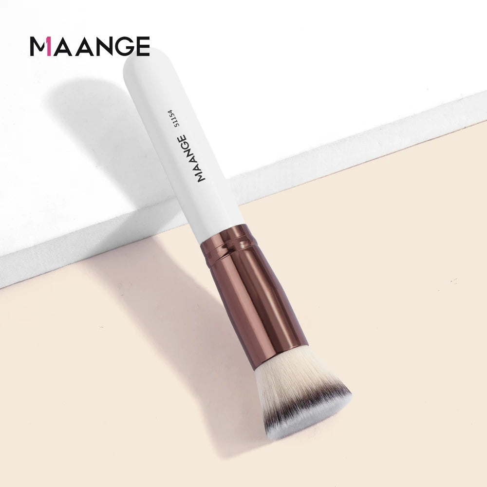 Maange 1PCS Makeup Brush with Box Foundation Concealer Powder Blush Contour Brush Dense Soft Bristle Brush Beauty Tool For Women