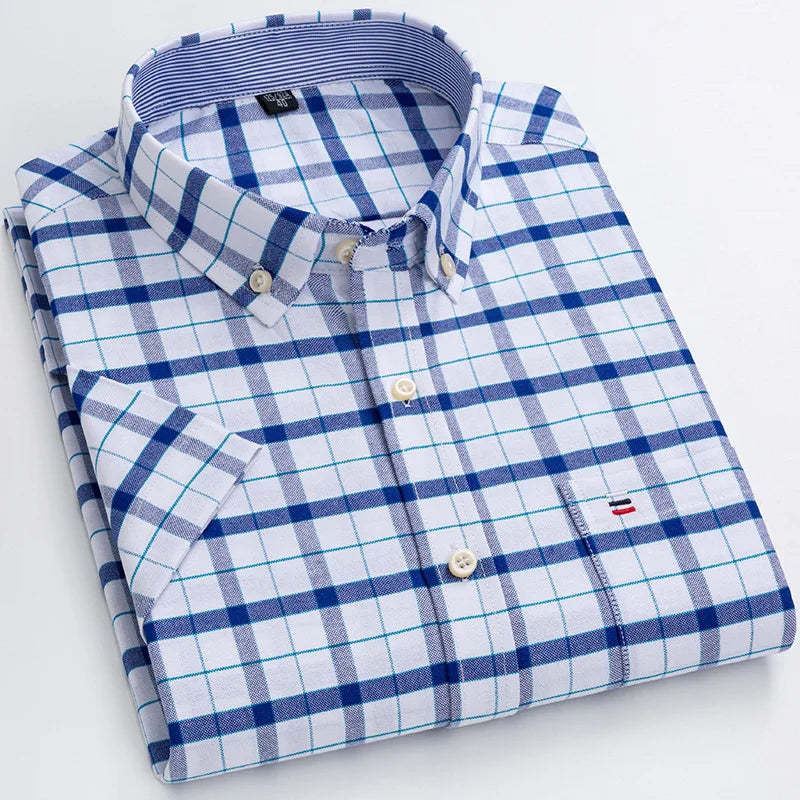mens oxford short sleeve shirt