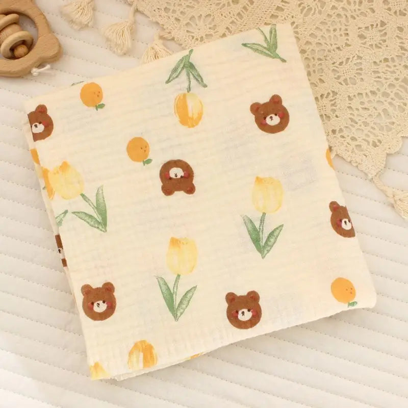 Baby Receive Blanket for Newborn Cotton Muslin Swaddle Blanket Bedding Infant Bath Towel Baby Items Mother Kids