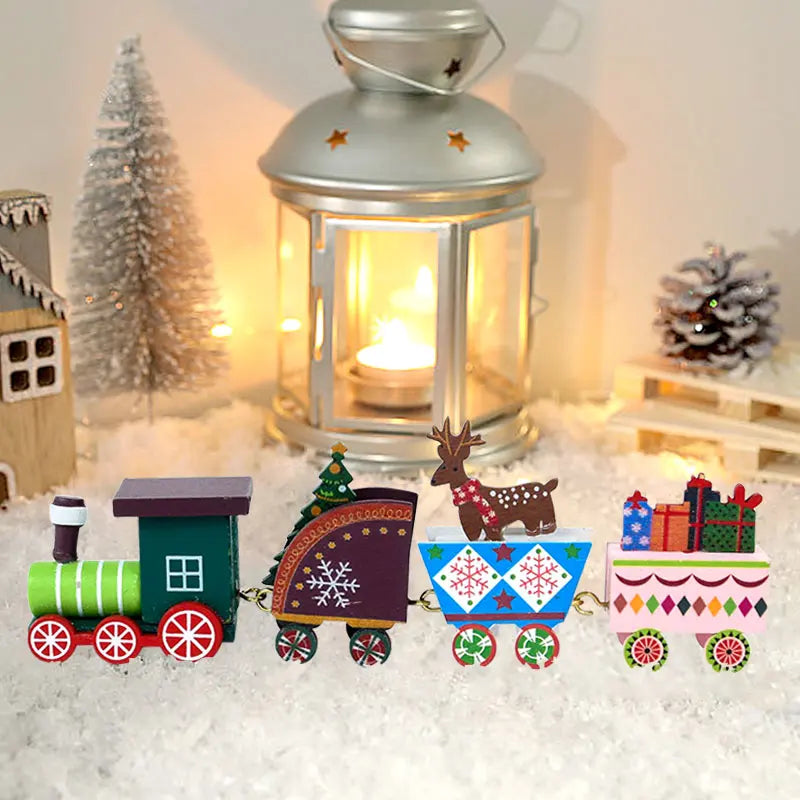 Christmas Train Merry Christmas Decorations For Home 2025 Cristmas Ornament Xmas Navidad Noel Gifts Happy New Year 2026 Gifts