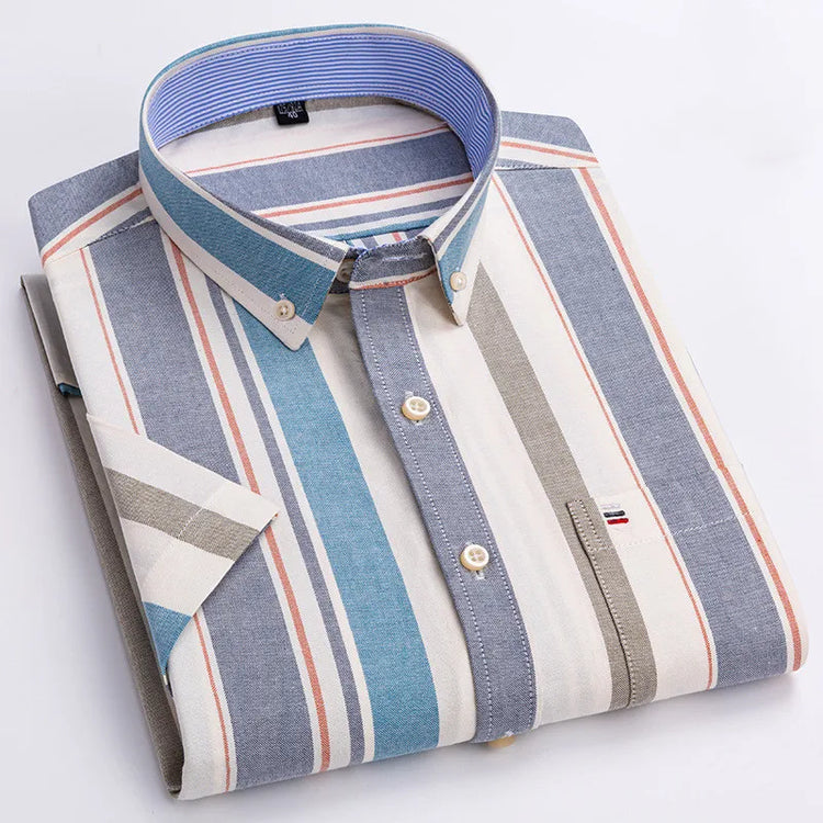 mens oxford short sleeve shirt
