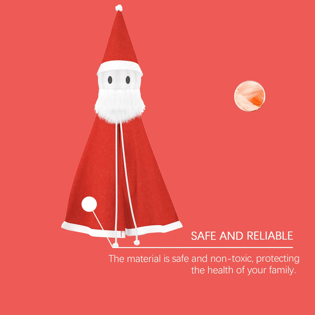 Christmas Santa Claus Decorations Fun Ornaments for Festive Atmosphere Detachable Lightweight Playful Toys