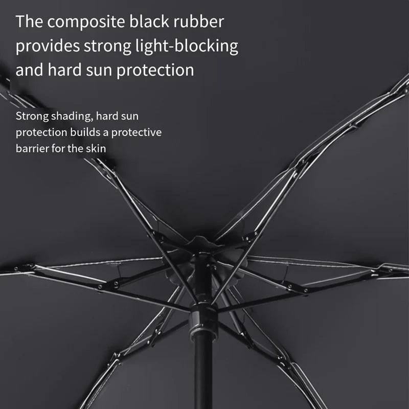 Small Curved Hook Petal Umbrella Women's Dual-purpose Sun Umbrella Small and Fresh Mini Sun Umbrella Compact and Convenient