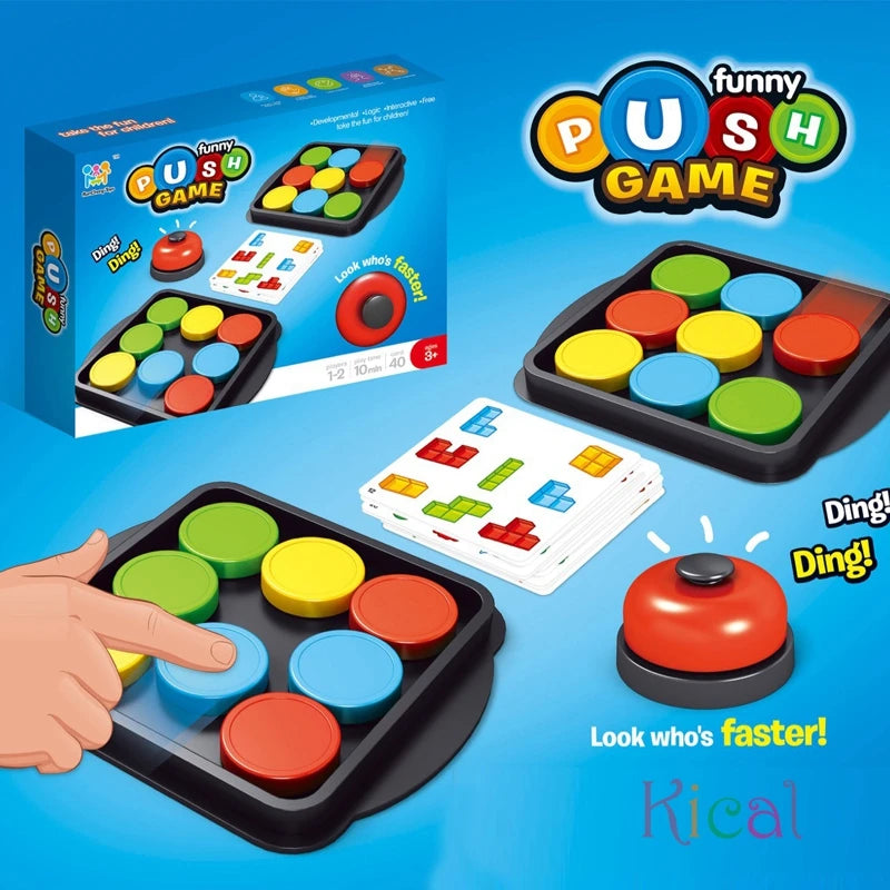 Crazy Push Music Children's Fun Card Pairs Against Table Games Chess Board Game Toys Early Education For Girls Boys