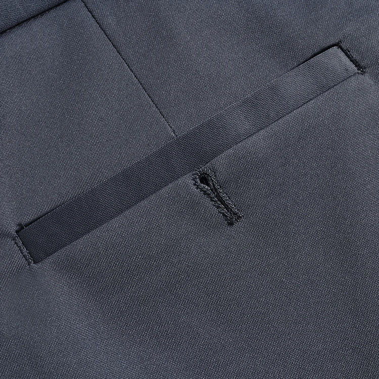 Mens Thin Stretch Straight Summer Pants Silky No-Iron Fabric