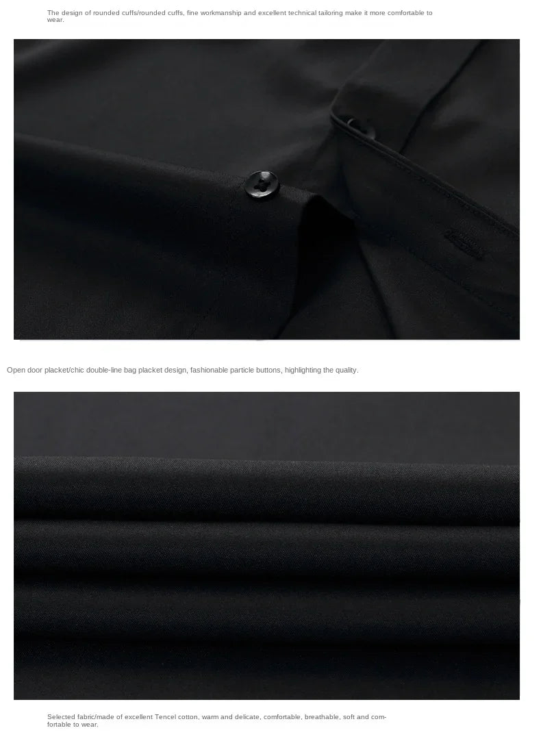 mens long sleeve black shirt