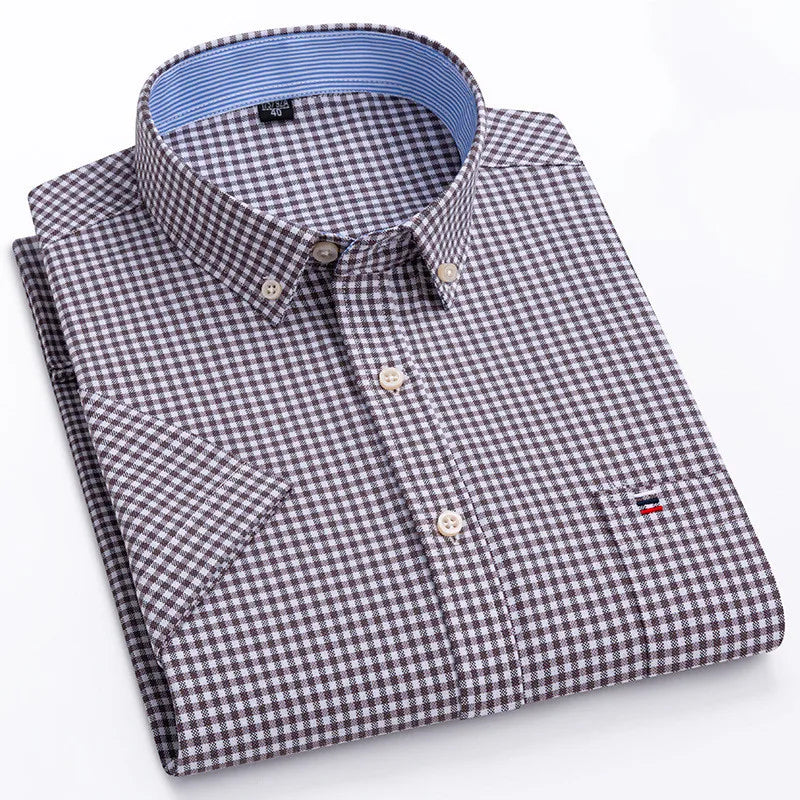 mens oxford short sleeve shirt