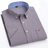 mens oxford short sleeve shirt