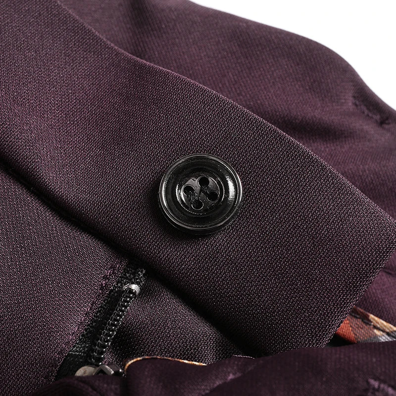 Mens Thin Stretch Straight Summer Pants Silky No-Iron Fabric