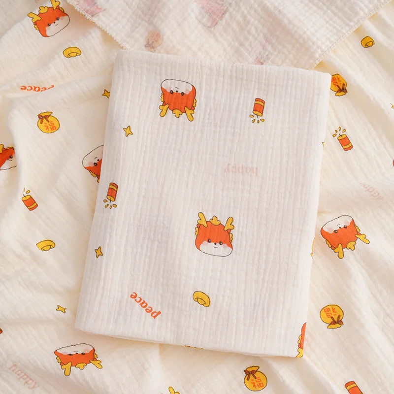 Baby Receive Blanket for Newborn Cotton Muslin Swaddle Blanket Bedding Infant Bath Towel Baby Items Mother Kids