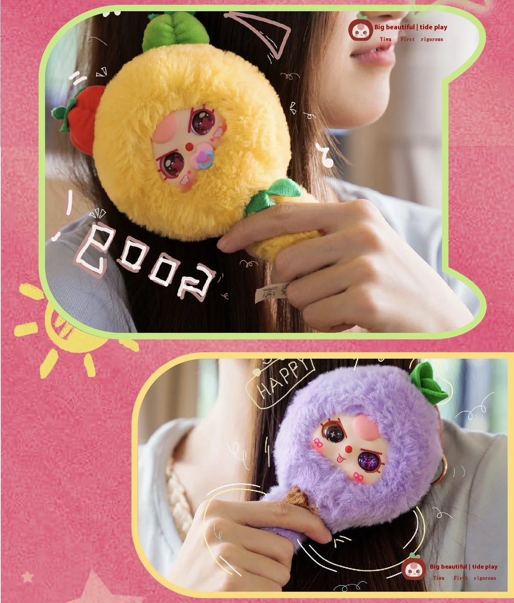 New Baby Three Comb Your Hair Blind Box Cute Fruits And Vegetables Trendy Toy Figurine for Girls Cute Doll Birthday Gift