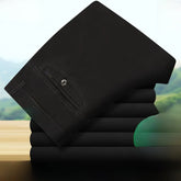 2025 Mens High Waist Loose Straight Cotton Casual Pants