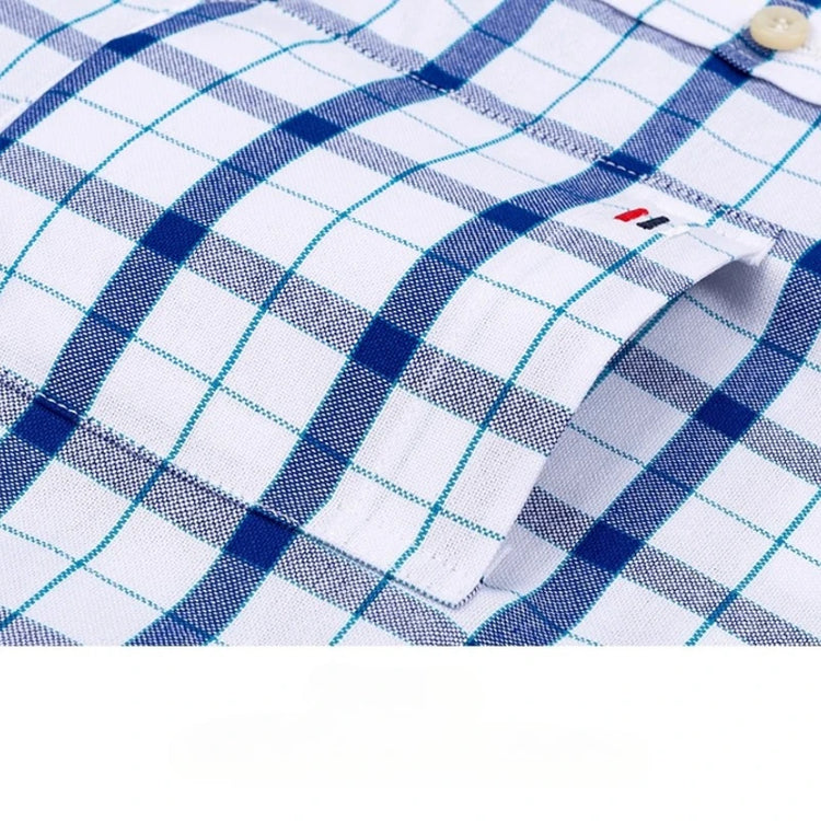 Mens Plaid Short Sleeve Shirt