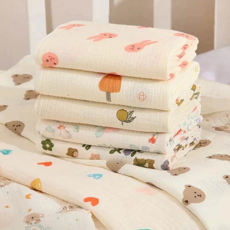 Baby Receive Blanket for Newborn Cotton Muslin Swaddle Blanket Bedding Infant Bath Towel Baby Items Mother Kids