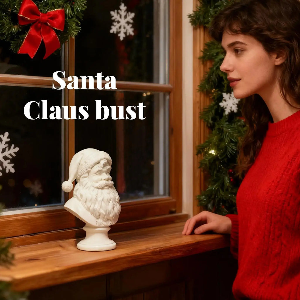 Christmas Santa Claus Figurines Resin Sculpture Christmas decorations Statue Party Winter holiday party desktop decoration