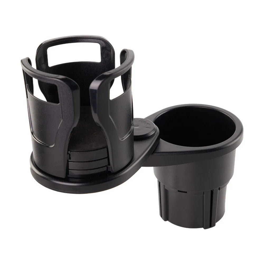 2 In 1 Vehicle Mounted Slipproof Cup Holder 360 Degree Rotating Water Car Cup Holder Multifunctional Auto Accessory