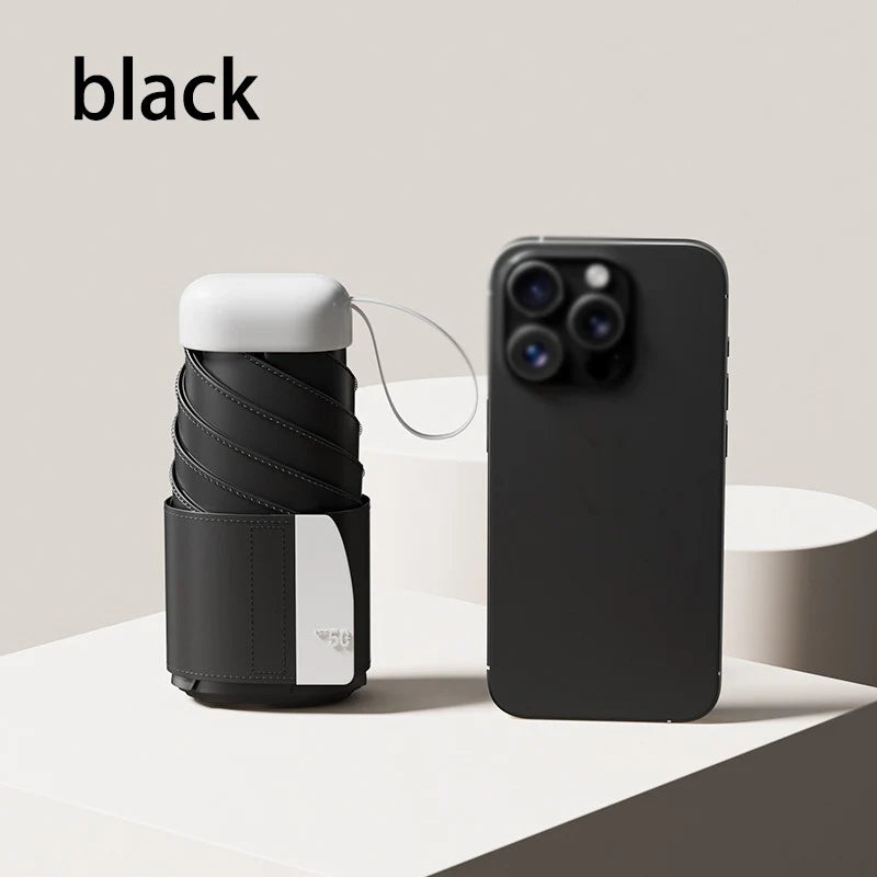 Mini Card Umbrella Sun Umbrella Women's Sunshade Sun Protection Dual-use UV Protection Compact Portable Folding Pocket Umbrella