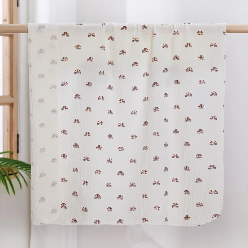 Baby Receive Blanket for Newborn Cotton Muslin Swaddle Blanket Bedding Infant Bath Towel Baby Items Mother Kids