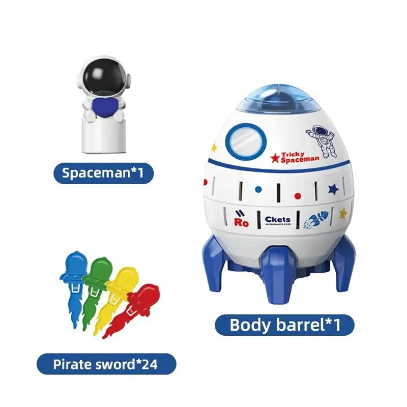 Novelty Toys for Party Children Educational Thinking Training Pirate Barrels Interactive Toys Game Family Tabletop Birthday Gift