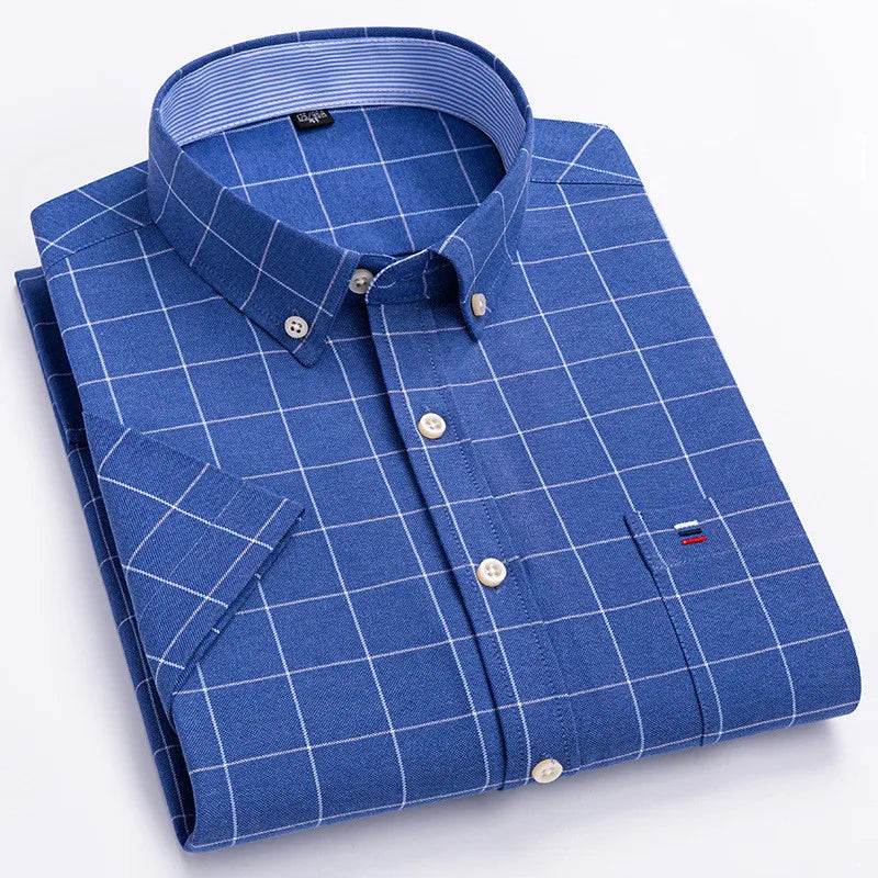 mens oxford short sleeve shirt