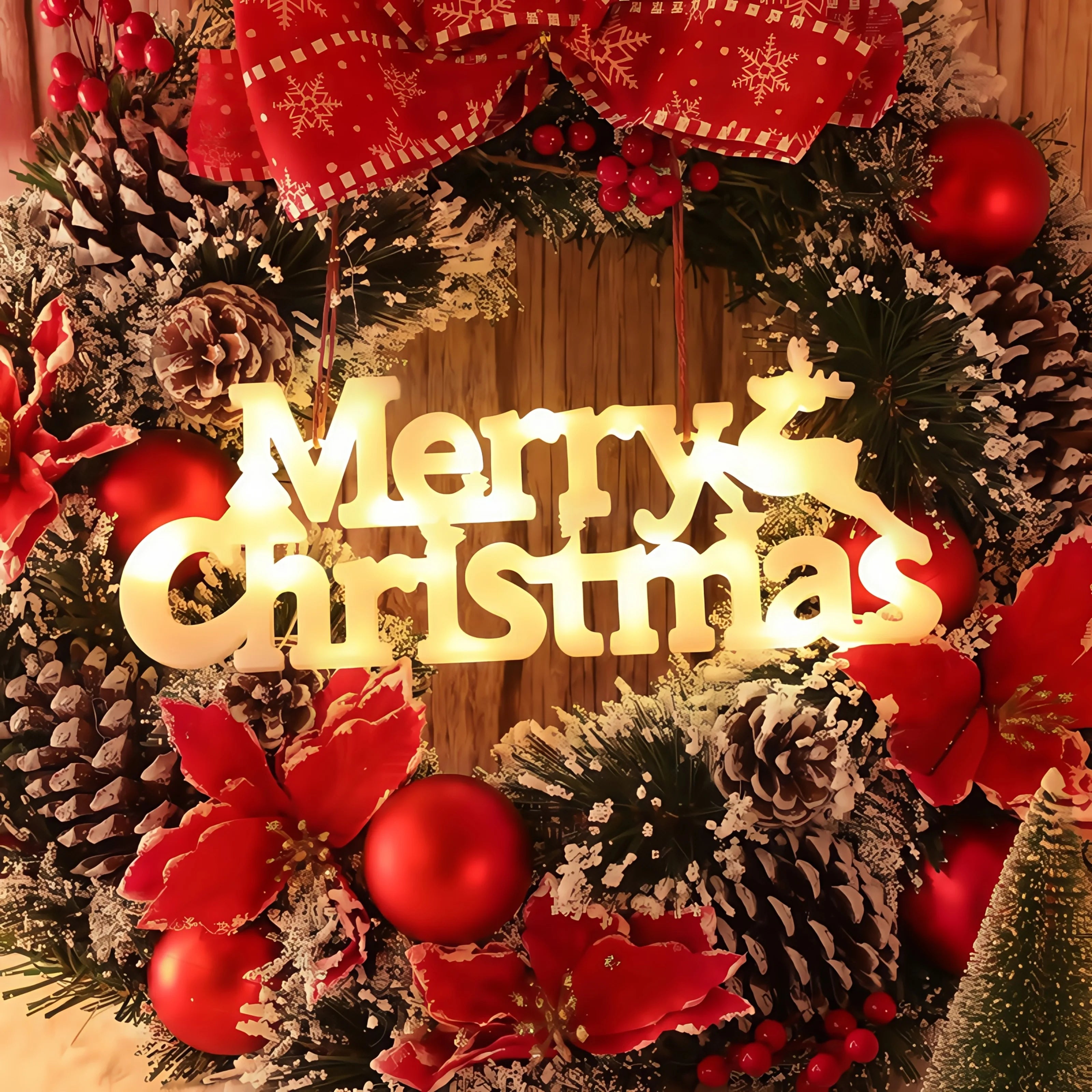 Christmas Decoration New Year Xmas Merry Christmas LED Letter Tag Light String Fairy Garland Home Decoration Christmas Noel Gift