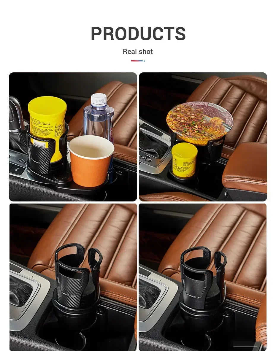 Car Cup Holder Expander For Car Adapter Adjustable Multifunctional Dual Cup Holder With Phone Holder Aromatherapy Organizer