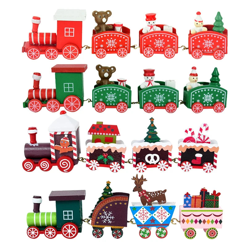 Christmas Train Merry Christmas Decorations For Home 2025 Cristmas Ornament Xmas Navidad Noel Gifts Happy New Year 2026 Gifts