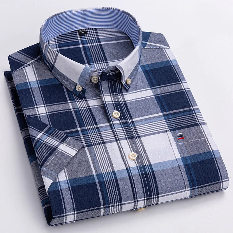 mens oxford short sleeve shirt
