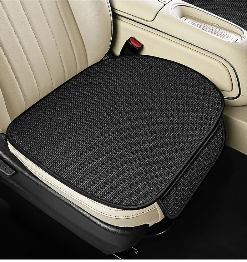 Breathable Ice Silk Car Seat Cushion Non-slip and Wear-resistant Solid Color Ice Silk Car Seat Cover, Universal Fit Most Cars