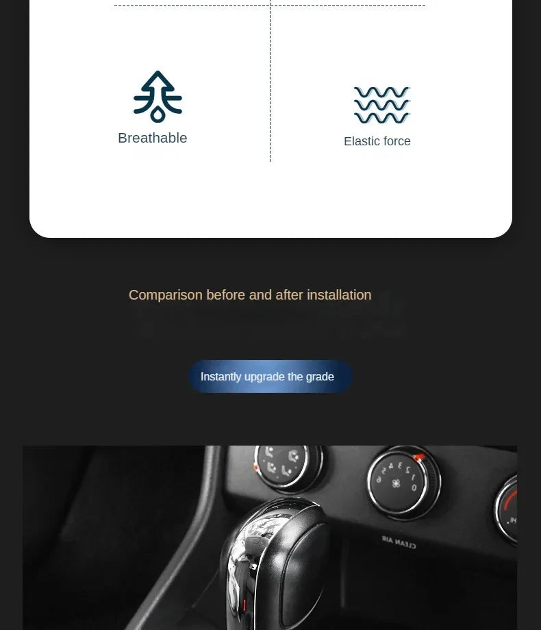 High Quality Car Shift Handle Cover PU Leather Non-slip Wear-resistant Universal Car Automatic Gear Sheath Car Decoration