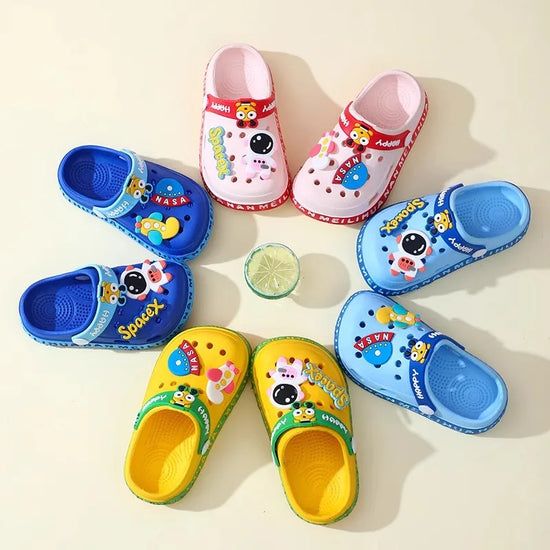 Kids Cartoon Soft-Soled Closed-Toe Sandals