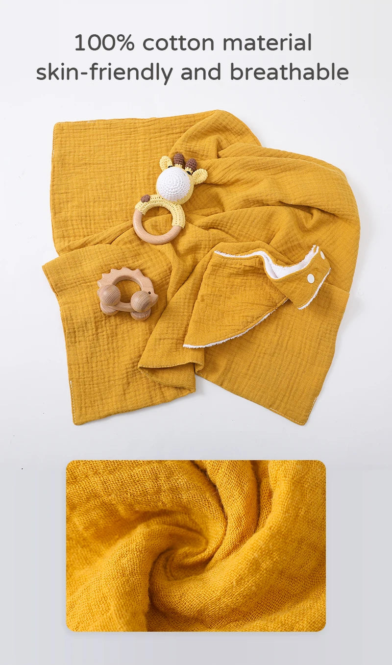 Baby drool Towel Toy Set Milestone Cards Accessories Photography Props Monthly Growth Commemoration Babies Photos Birth Gift Set