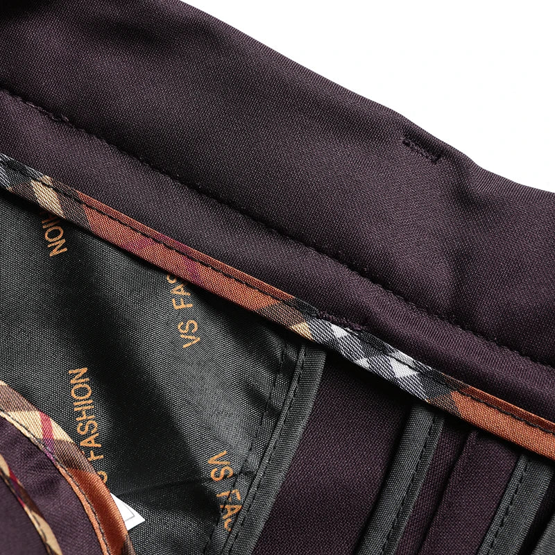 Mens Thin Stretch Straight Summer Pants Silky No-Iron Fabric