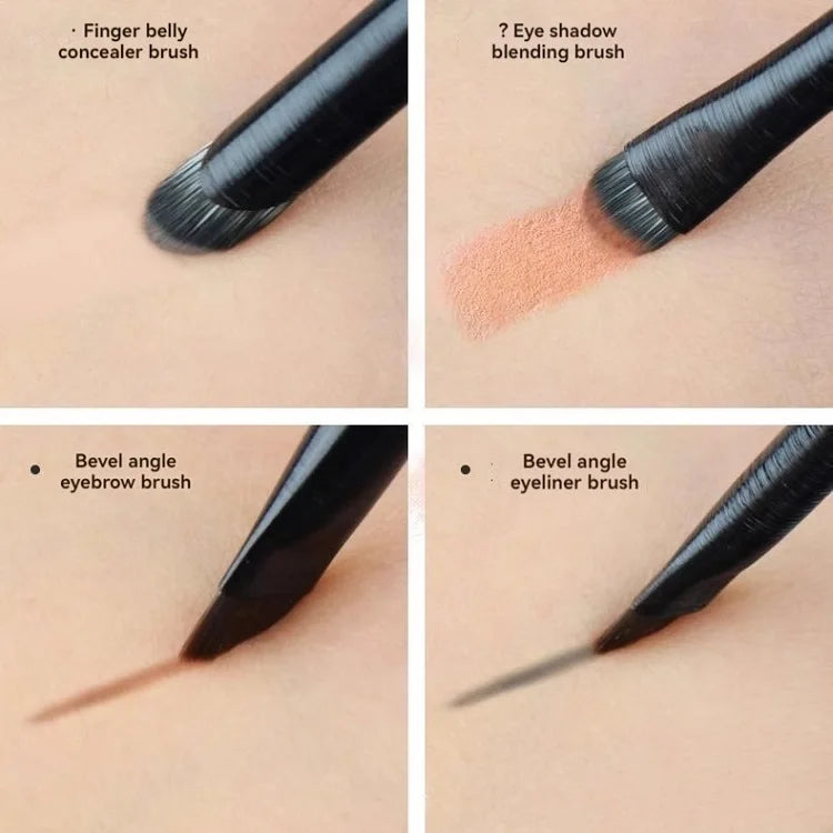 Soft Bristle Eyeshadow Brushes 10-piece Set Eye Makeup Smudge Undercover Eyeliner Blade Eye Detail Small Makeup Brushes